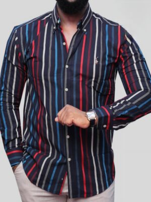 Fun cotton long sleeved shirt | His Timeless Closet